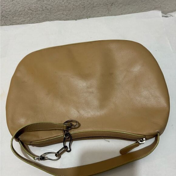 La Marthe nude color Leather Shoulder Bag - Picture 8 of 14